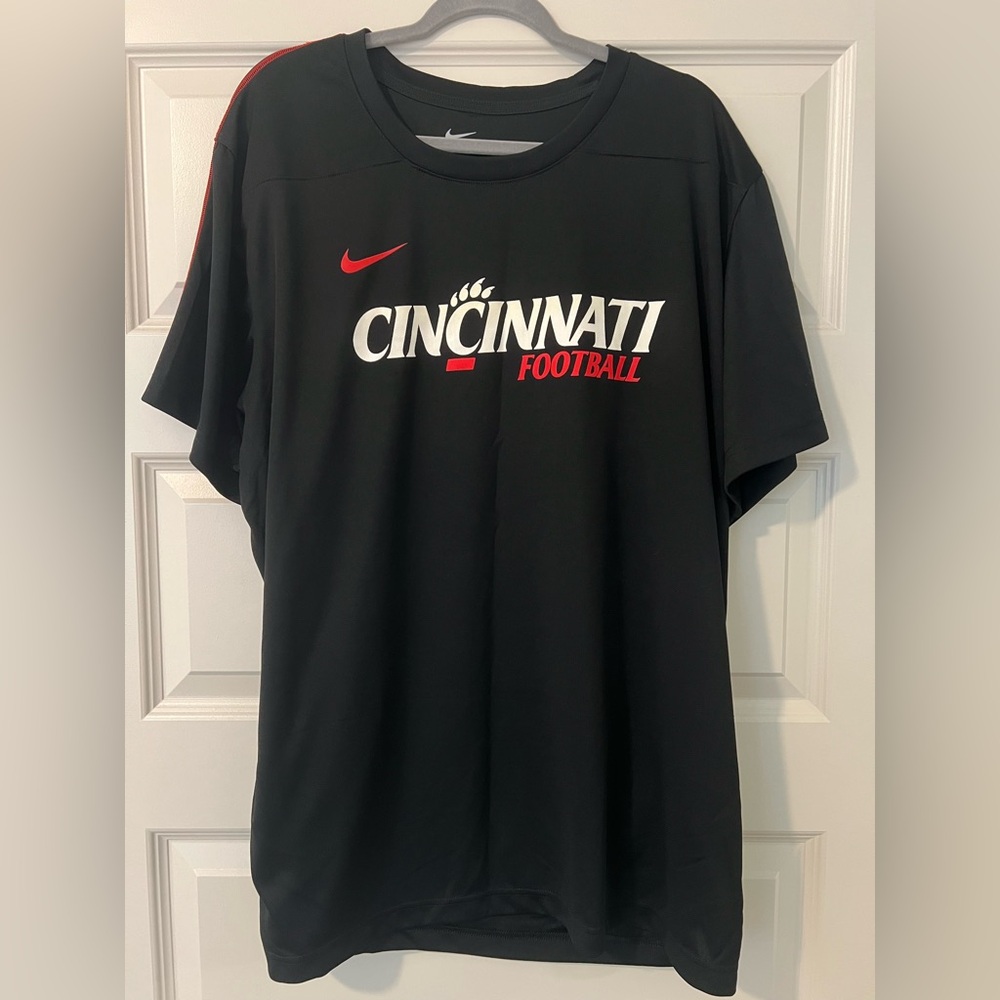 Nike Drifit Black Cincinnati Football Short Sleeve Tee